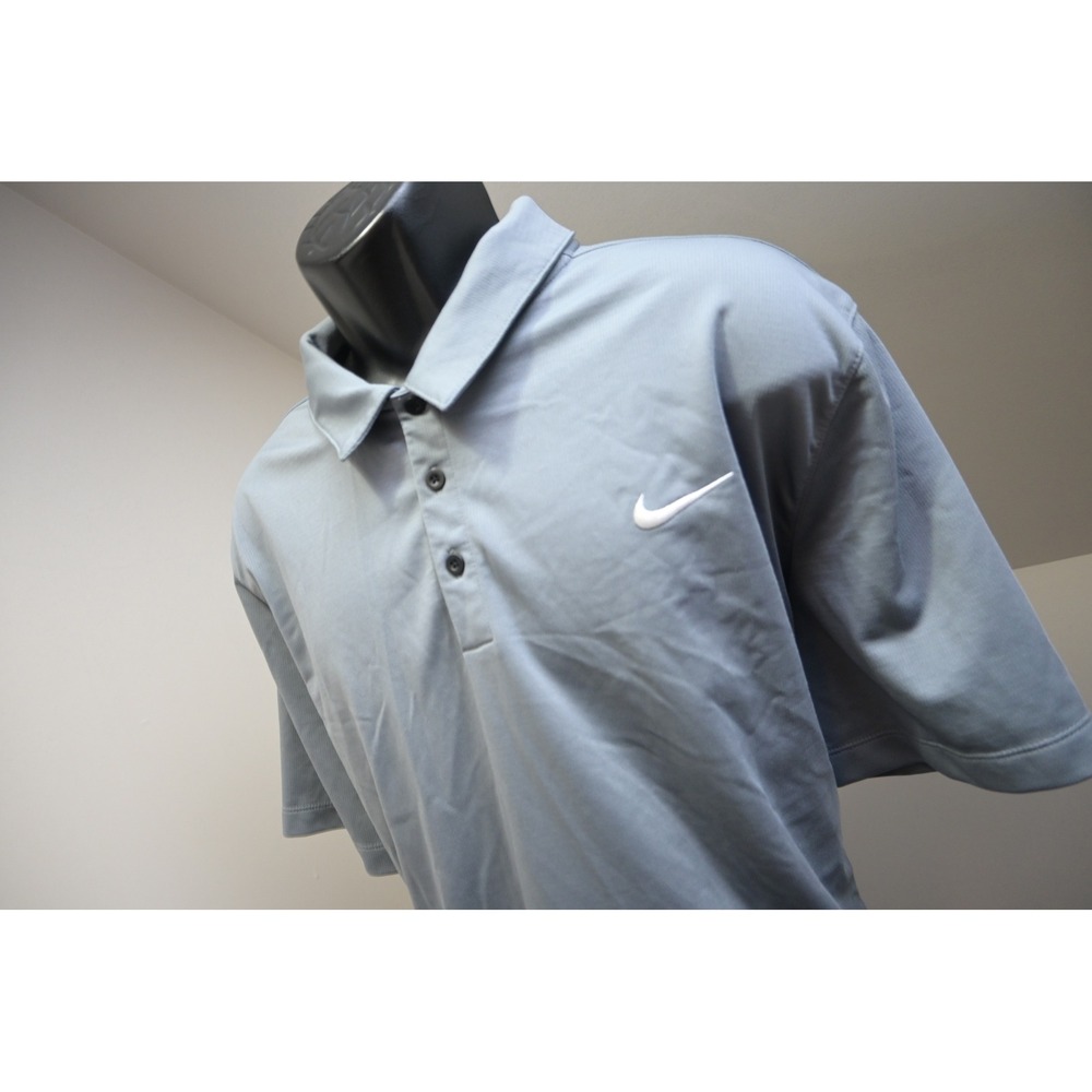 Nike Golf Polo Shirt Mens XXL Gray Dri-FIT Short Sleeve Performace Excellent